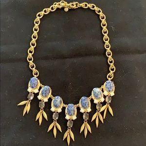 JCrew Necklace with blue stones and crystals